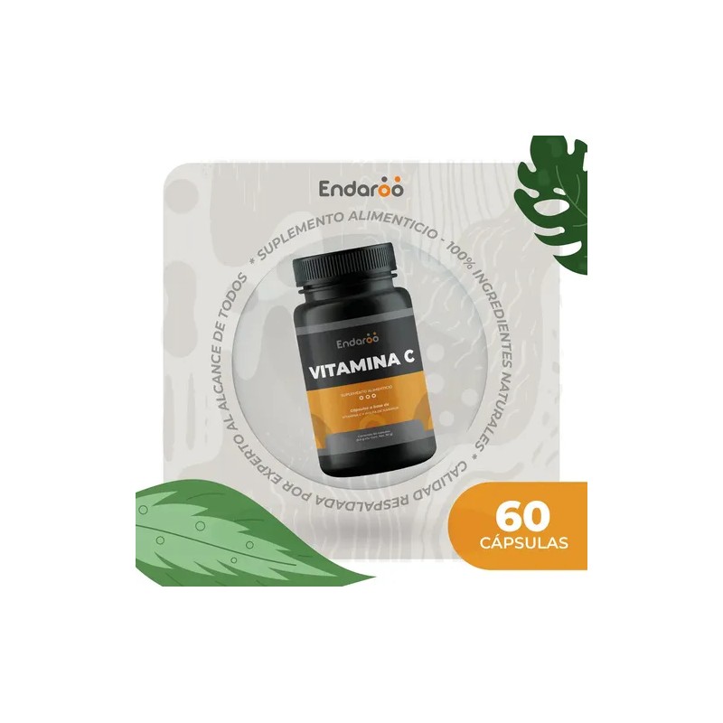 Vitamina C 60 Cápsulas Sin Sabor