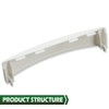GRAND ORANGE White Solid Door Handle Compatible with GE Dryer