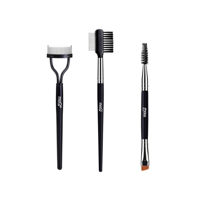 MSQ 눈썹 분리기 메이크업 브로우 마스카라 도구 세트 3PCS 속눈썹