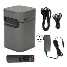 Mini Projector Quad Core 1080P HD 2GB 32GB Dual Band 2.4G 5G HIFI DLP Technology Smart Portable Projector for Home 100‑240V UK Plug