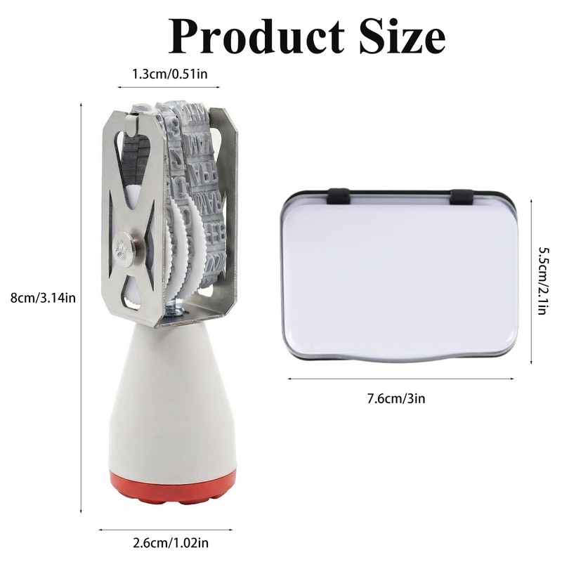 Egg Dater Kit with Date Stamp and Ink Pads for