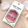 Almond Tip Press on Nails Medium Gradient Aurora False Nails