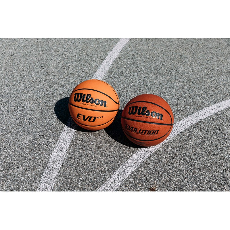 Wilson Evolution Intermediate Size Game Basketball, Brown, Size 6