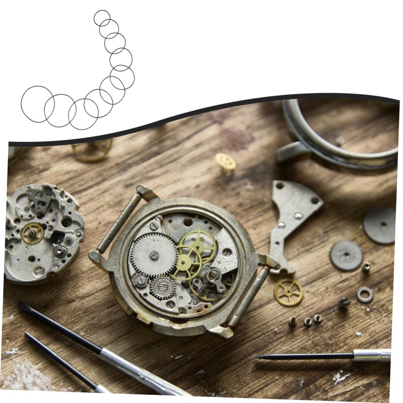 SAFIGLE 600pcs Watch Seal Rubber Gaskets for Waterproofing Thickness for