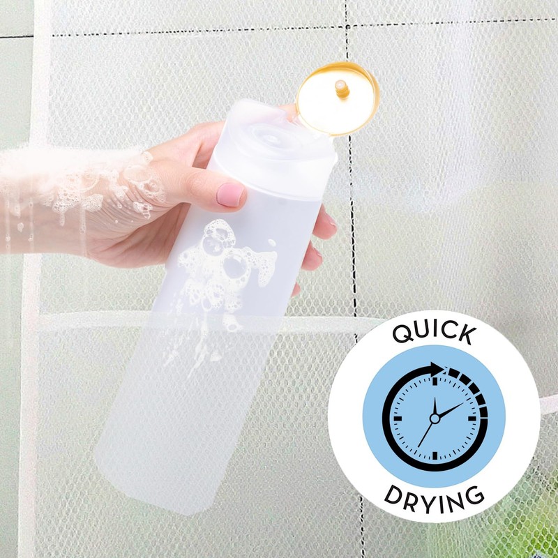 Lohas Select Quick Dry Fabric Bath Mesh Pockets Shower Organizer