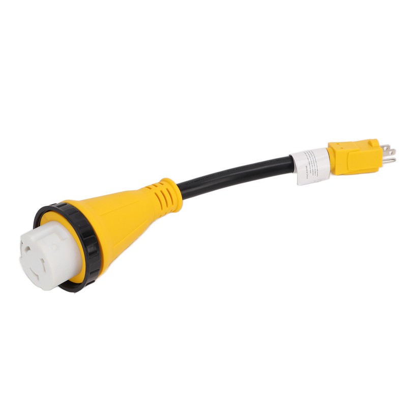 RV Plug Adapter Twisting Locking Receptacle Easily Carry Safety 15A