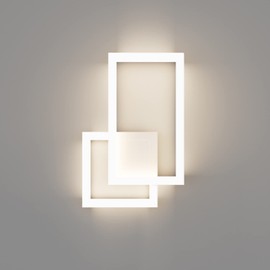 Ralbay Modern Indoor Wall Sconce Aluminum Up and Down 20W LED Modern Wall Sconce for Indoor Living Room Bedroom Hallway (Natural White Light, 4000K)
