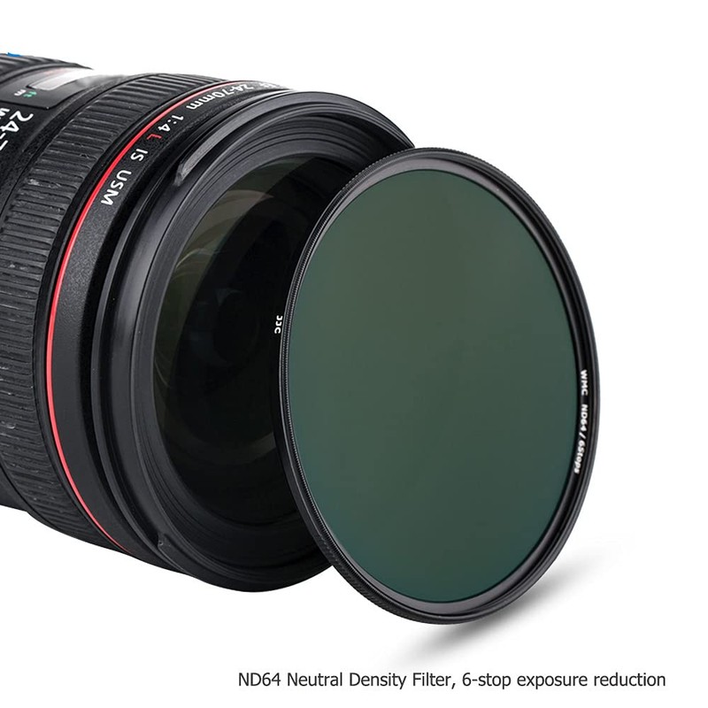 JJC ND64 ND Filter 77mm Neutral Density Filter Ultra Slim