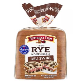 Pepperidge Farm Jewish Rye & Pumpernickel Deli Swirl Bread - 16oz