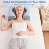 Piercing Pillow for Back Sleeper, Contour Ear Pillow for Back