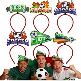 6 Piezas Diademas Para Fiesta Mundial 2026 Edición Especial De Fiesta Alegría Partido De Futbol Carnaval