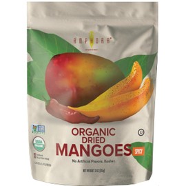 Amphora Spicy Organic Mangoes Snack Fruits Vegan Kosher Gluten Free - 3 Oz Bag (Pack of 6)