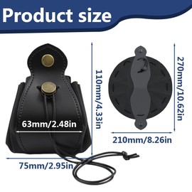 NHQZ 2in1 Würfelbeutel,Würfelbrett,Dice Tray,Würfelmatte,Dice Tray,Würfelaufbewahrung und Würfelunterlage,Ideal für DND Würfel,Pen and Paper Zubehör,Geschenk,DND Zubehör(Schwarz)