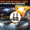 ENJOYAKOM 12000K H11 H9 LED Headlight Super Bright Bulbs Kit