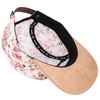 Blackskies Sakura 5-Panel Cap White with Cherry Blossoms Unisex Baseball