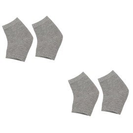 Ipetboom 2pcs Moisturizing Heel Socks Gel Heel Sleeve for Cracked Feet Open Toe Socks