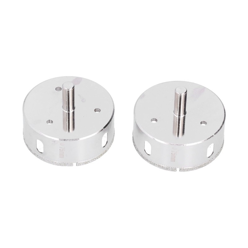 2 Pcs Hole Saw Drill Bit Coating Uniformity Wearproof Incision