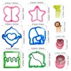 25Pcs Sandwich Cutters Set Safe Sandwiches Fruit Cookie Cutters for