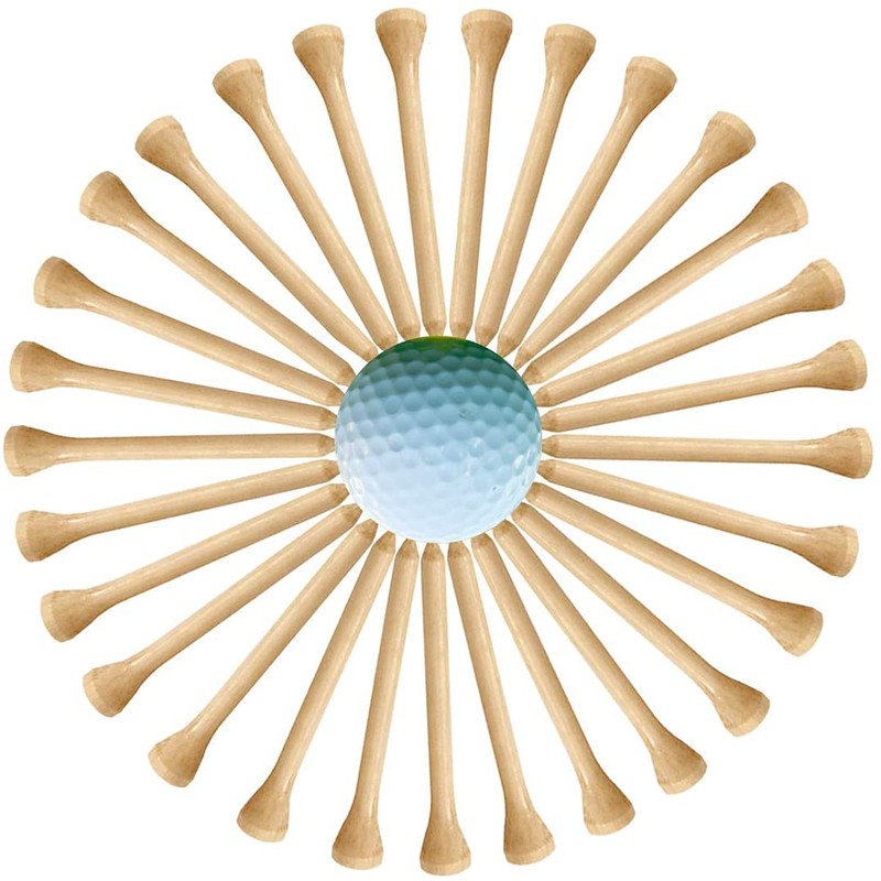 WHAMZ33 W Professional Wooden Golf Tees 2 3/4 inch Tee
