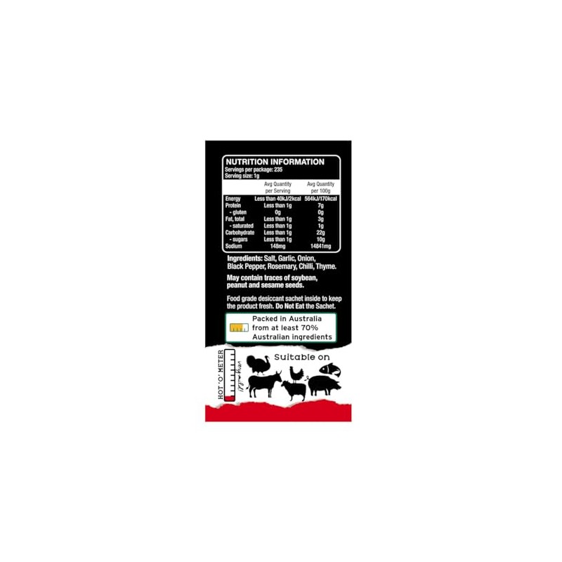 Grill Society Roast-tacular BBQ Rub, 235g – Ideal for Lamb,