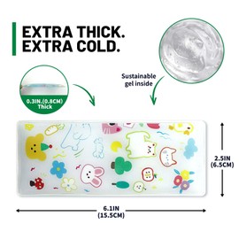 6 Pcs Ice Pack for Lunch Bags, Lunch Ice Pack- Reusable Ice Packs for Cooler and Lunch Box - Long Lasting, Lightweight, Soft Gel Ice Packs for Camping, Beach Bags, Picnics, Injuries (Purple)