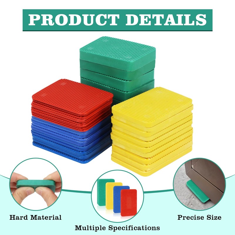 42Pcs Window Glazing Packers, Mixed 1.5-10mm Window & Door Spacers,