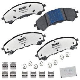 Bendix Fleet Metlok MKD2216FM Semi-Metallic Front Brake Pads for Ford Bronco 2023-2021, Ranger 2023-2019