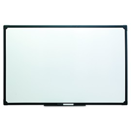 Universal 43629 Dry Erase Board, Melamine, 48 x 36, Black Frame