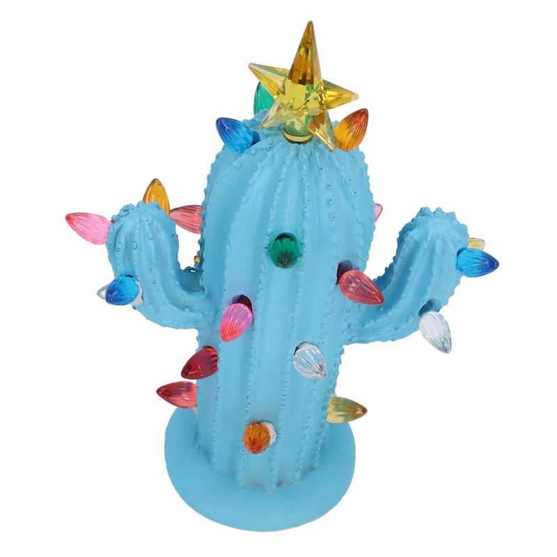 Cactus Figurine Resin Home Decor Plant Cactus Christmas Tree with