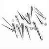 30PCS 40MM Spike and Studs Silver Cone Spikes Punk Large