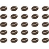 Samunshi® 25 Wall Stickers Coffee Beans 2.91 x 1.92 cm Brown