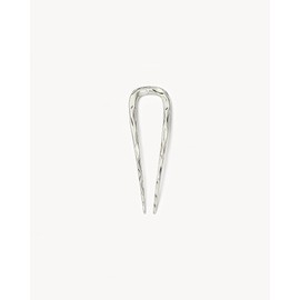 MACHETE Petite Wavy French Hair Pin for Thin Thick Hair in Silver, 3 Inch Women Girls Hairstyle Accessories