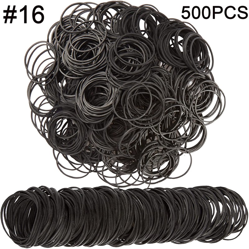 AMUU #16 Rubber Bands, Approximately 500 Pieces, Inner Diameter 1.5