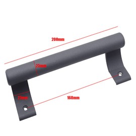 WANLIAN-Aluminum Alloy Sliding Door Handle Balcony Glass Sliding Door Handle Bathroom Door Handle Closet Door Handle Metal Modern Handle (Grey)