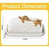Turtle Stylish Ceramic Butter Dish Covered with Lid and Handle