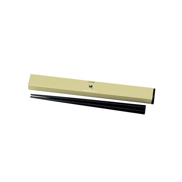 Tatsumiya 333589 VOLUME Lunch Cutlery Set, 21.0 Square Chopsticks Case