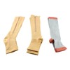 3Pairs Zipper Compression Socks Breathable Open Toe Over The Calf