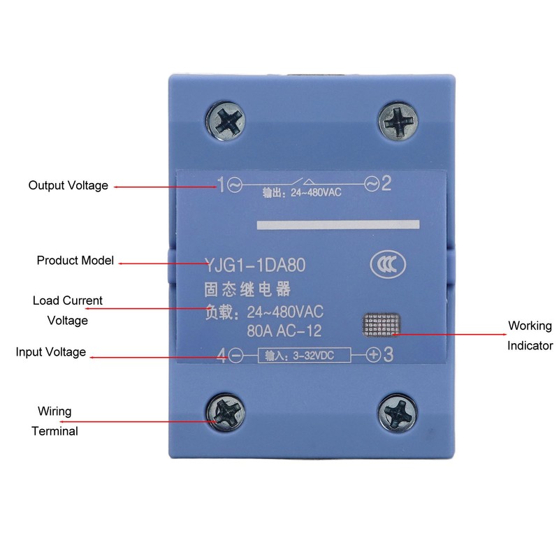 Single Phase Solid State Relay DC to AC SSR Non