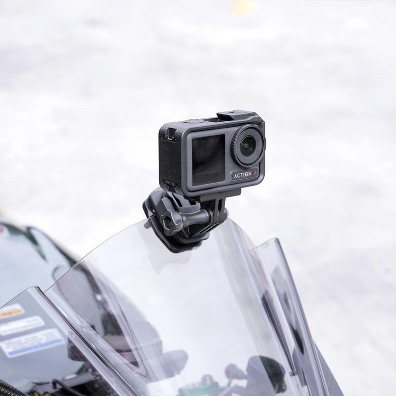MAXCAM Aluminium Alloy Clips for Motorcycle Windshields Compatible with DJI
