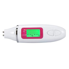 𝐍𝐞𝒘 𝐘𝐞𝐚𝐫'𝐬 𝐃𝐞𝐚𝐥 Skin Tester, 2 Colors Digital LCD Display Precision Skin Sensor Tester Facial Moisture Water Oil Analyzer(White) [Christmas gift, New Year‘s gift]