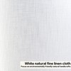 Set of 2 Pure White Linen Drum Lamp Shade 13"
