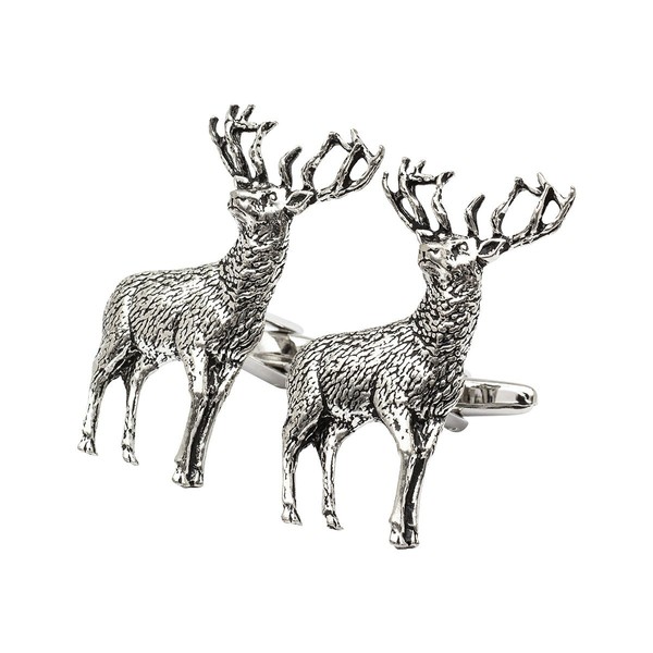 Onyx - Art London Scottish Highland Stag Cufflinks