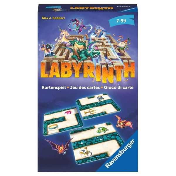 Ravensburger 20849 Labyrinth Card 20849-The Family Classic for 2-6 Players-Game