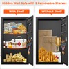 22.05" Tall Wall Safes Between the Studs with Removable Shelf,