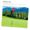 Sewroro 4pcs Golf Green Flags Targeting Golf Practice Flag Court