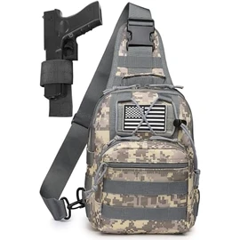 ATBP Small Tactical Sling Bag For Men With Holster Military EDC Shoulder Bag CCW Crossbody Bag 7 Liters