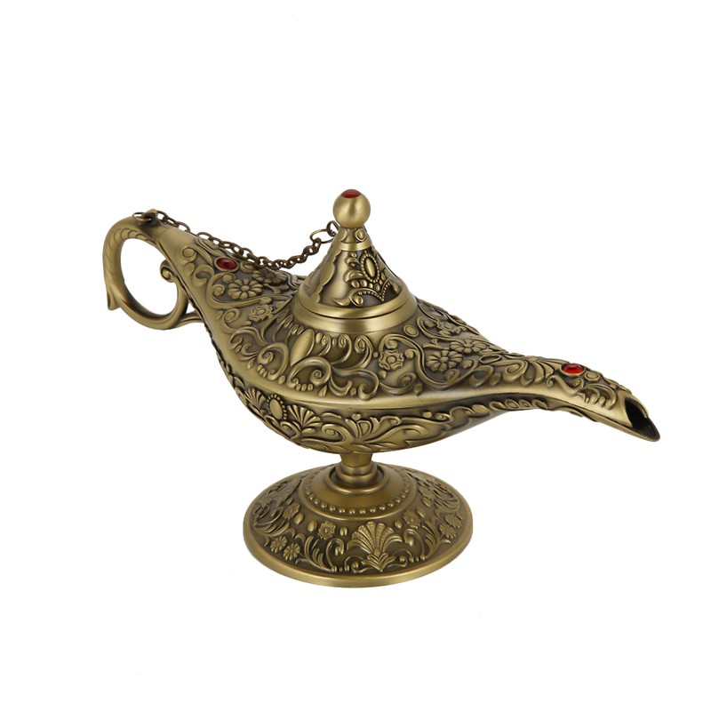 Retro Metal Fairy Tale Aladdin Magic Genie Home Teapot Oil