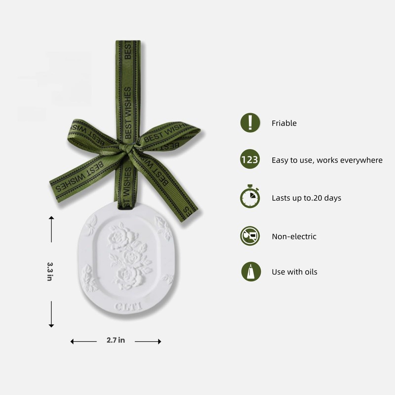 G MiDui'S Home Fragrance Sachets，3pcs Scented Ceramic for Drawers and