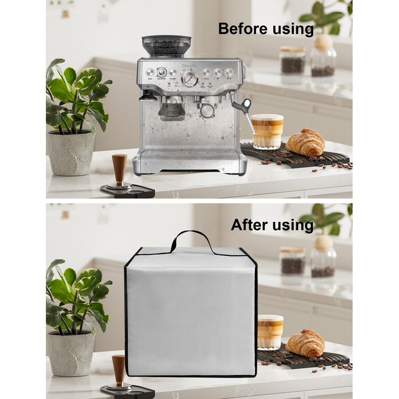 EiiJugaloo Espresso Machine Cover Latte Maker Cover Heavy Duty Heat-Resistant