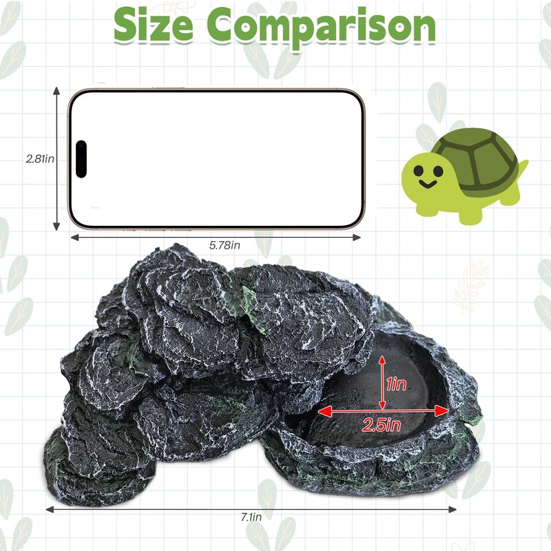 Kathson Reptile Hide Resin Turtles Dock for Aquarium Turtle Basking